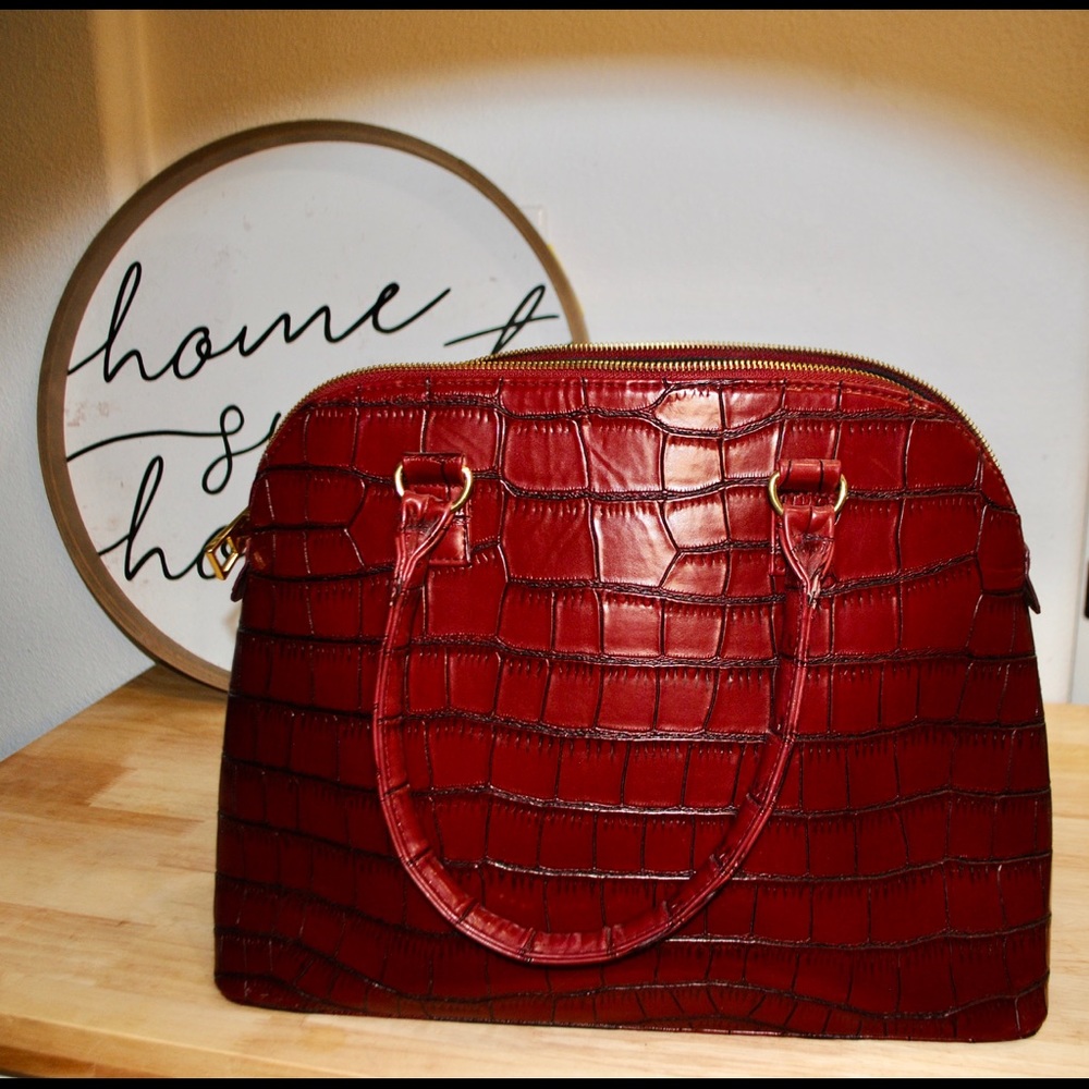 Forever 21 Red Faux Leather Bag